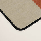 Dark Terracotta Beige Tan Abstract Lines Artwork Desk Mat Gallery Image 4