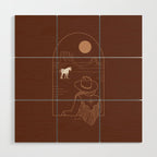 Lost Pony in Burnt Clay Wood Wall Art Gallery Image 1