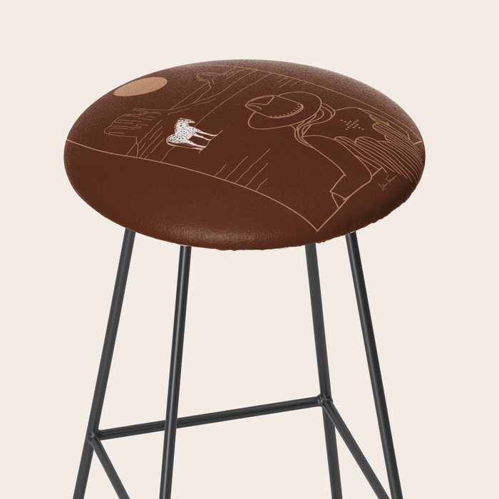 Lost Pony in Burnt Clay Stool Gallery Image 2