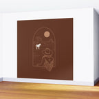 Lost Pony in Burnt Clay Wall Mural Gallery Image 2