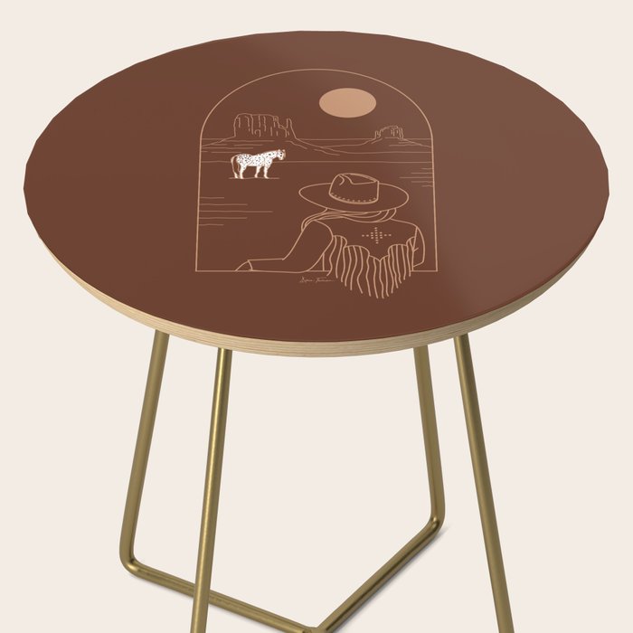 Lost Pony in Burnt Clay Side Table Gallery Image 2