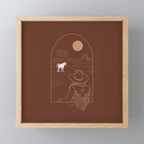 Lost Pony in Burnt Clay Mini Art Print Gallery Image 1