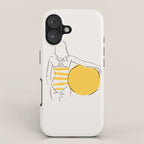 Summer ready - line drawing iPhone Case Gallery Image 1