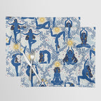 Feel the Cosmic Yoga blue Placemat Gallery Image 1