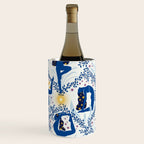 Feel the Cosmic Yoga blue Wine Chiller Gallery Image 2