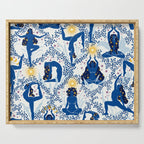 Feel the Cosmic Yoga blue Serving Tray Gallery Image 1