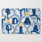Feel the Cosmic Yoga blue Cutting Board Gallery Image 1