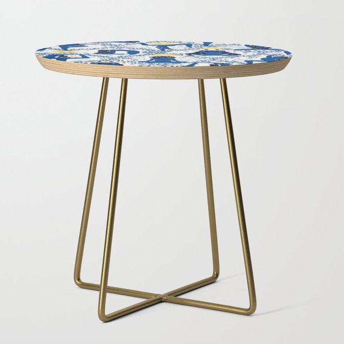 Feel the Cosmic Yoga blue Side Table Gallery Image 1