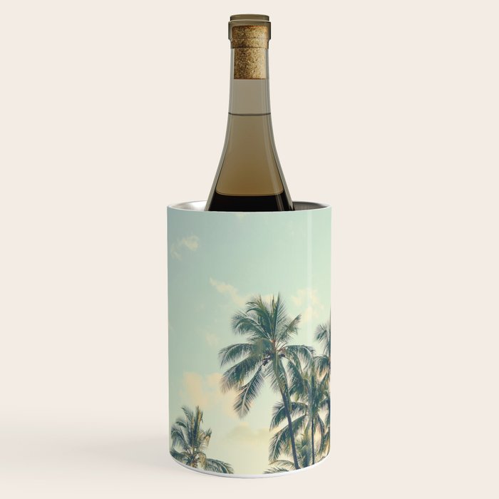 Tropical Skies - Palm Trees, Beach Photography Wine Chiller Gallery Image 2