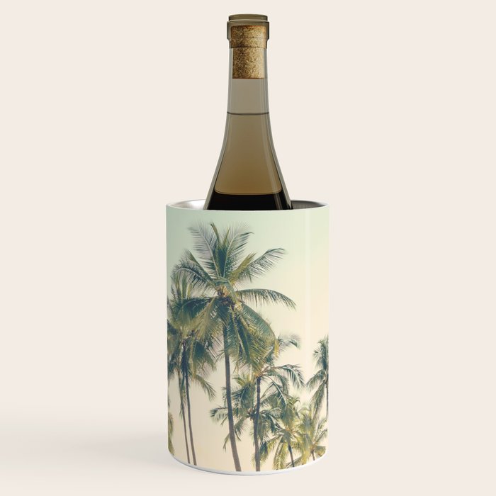 Tropical Skies - Palm Trees, Beach Photography Wine Chiller Gallery Image 3