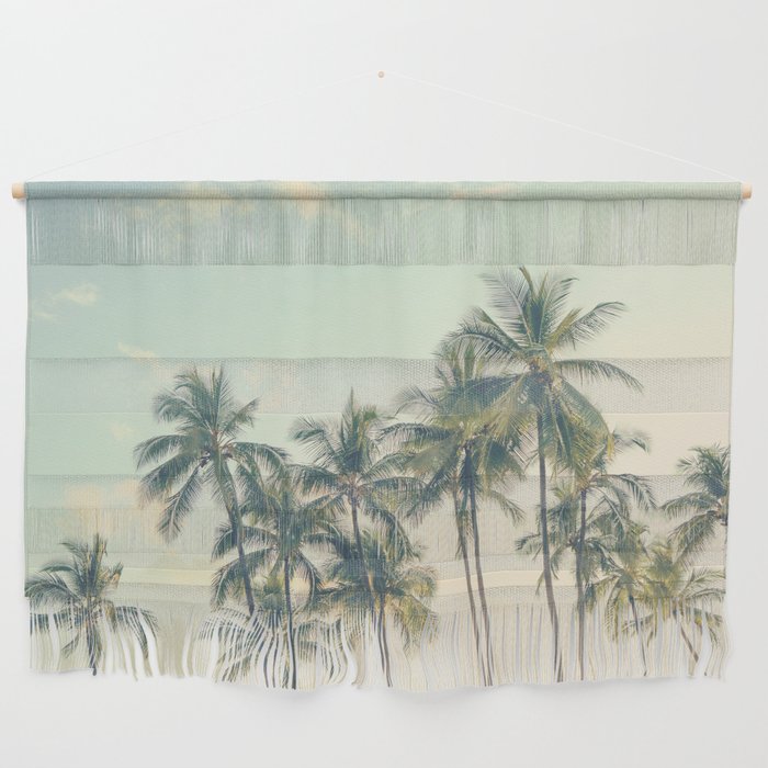 Tropical Skies - Palm Trees, Beach Photography Wall Hanging Gallery Image 1