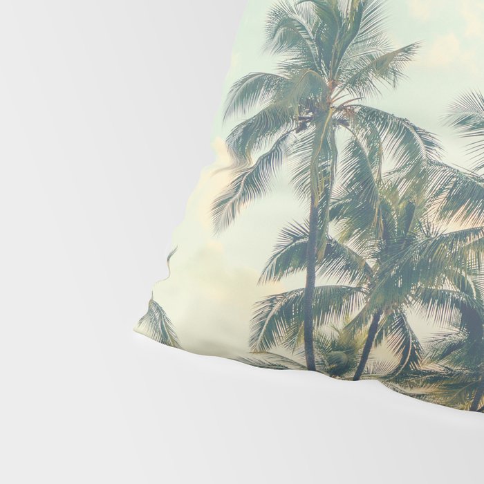 Tropical Skies - Palm Trees, Beach Photography Pillow Sham Gallery Image 4