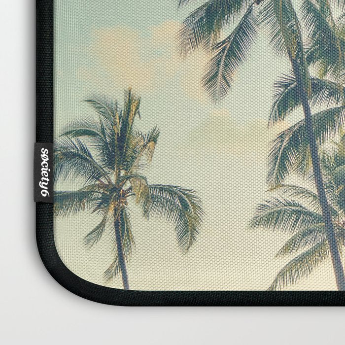 Tropical Skies - Palm Trees, Beach Photography Laptop Sleeve Gallery Image 3