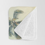 Tropical Skies - Palm Trees, Beach Photography Throw Blanket Gallery Image 3
