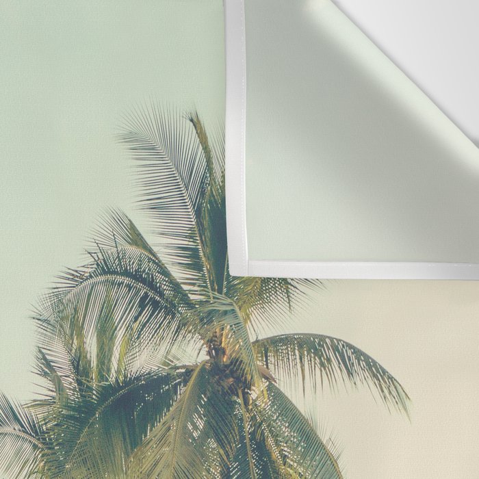 Tropical Skies - Palm Trees, Beach Photography Wall Tapestry Gallery Image 3