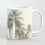 Tropical Skies - Palm Trees, Beach Photography Coffee Mug Gallery Image 1