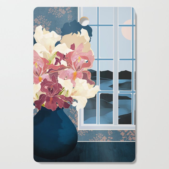 Cottage Iris View Cutting Board Gallery Image 1