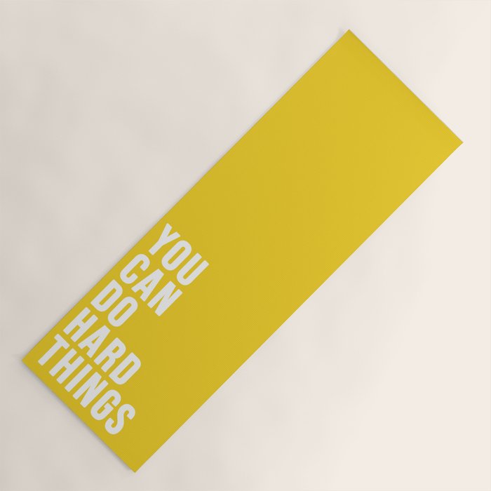 You Can Do Hard Things Yoga Mat Gallery Image 1