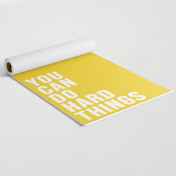 You Can Do Hard Things Yoga Mat Gallery Image 2