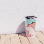Cute Desert Cowgirl Pink Cowboy Boots Daisy Travel Mug Gallery Image 4