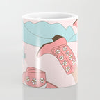 Cute Desert Cowgirl Pink Cowboy Boots Daisy Coffee Mug Gallery Image 4