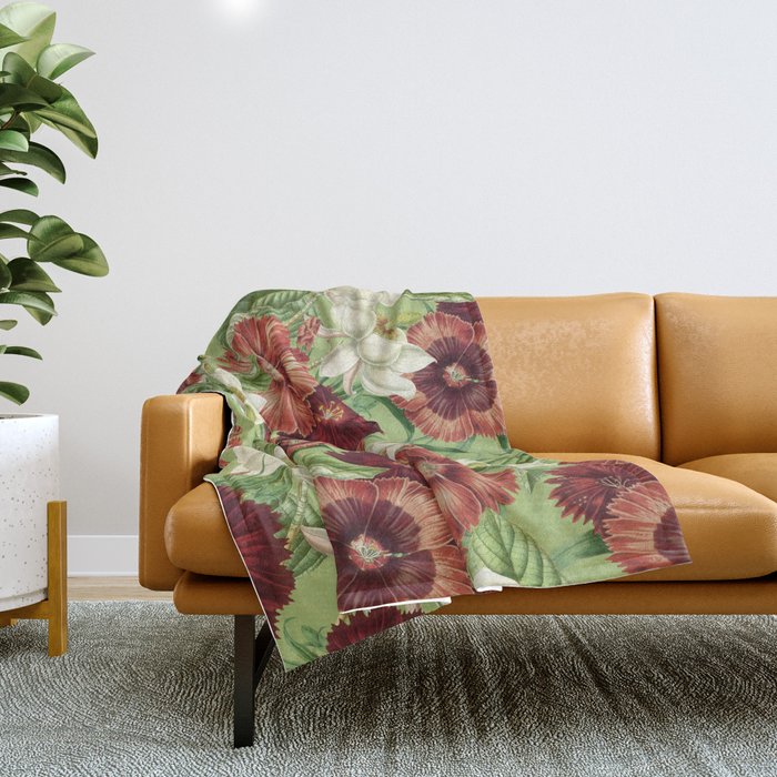 Vintage Garden XVII Throw Blanket Gallery Image 1