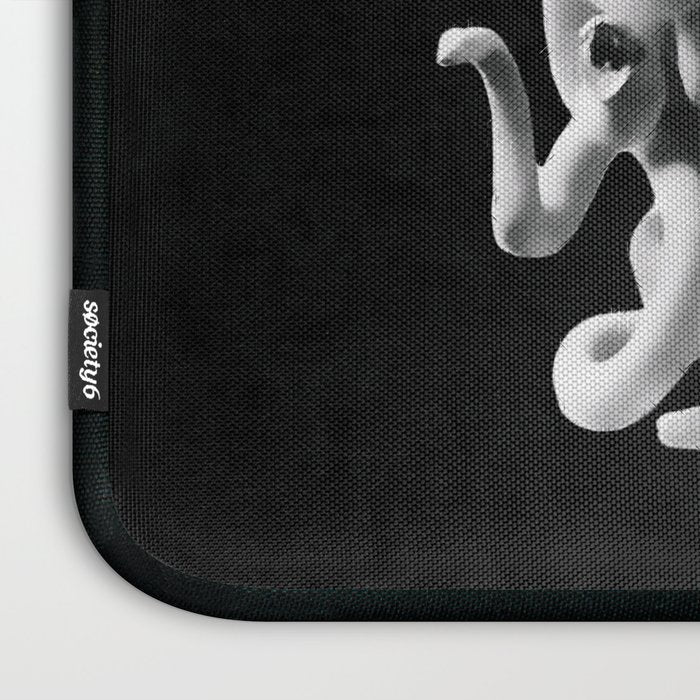 Medusa blowing purple bubblegum bubble Canvas Print Laptop Sleeve Gallery Image 3