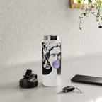 Medusa blowing purple bubblegum bubble Canvas Print Water Bottle Gallery Image 4