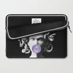 Medusa blowing purple bubblegum bubble Canvas Print Laptop Sleeve Gallery Image 2