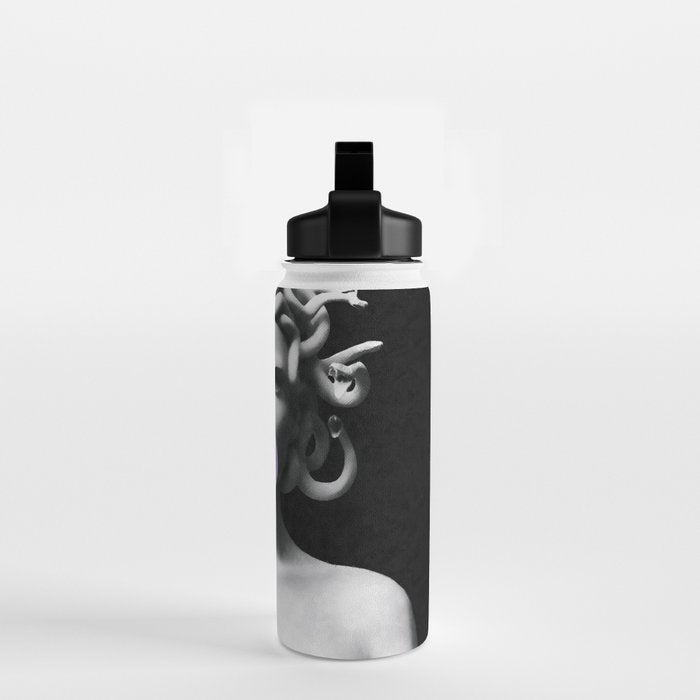 Medusa blowing purple bubblegum bubble Canvas Print Water Bottle Gallery Image 2