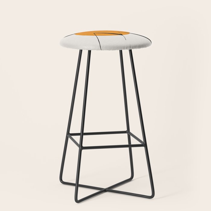 Minimalist Minimal Mid Century Abstract Middle Eastern Egypt Ancient Ruins Pyramids Moon Ejaaz Hanif Stool Gallery Image 1