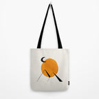 Minimalist Minimal Mid Century Abstract Middle Eastern Egypt Ancient Ruins Pyramids Moon Ejaaz Hanif Tote Bag Gallery Image 2