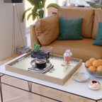 Cute black cat, modern art Serving Tray Gallery Image 2