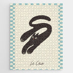 Cute black cat, modern art Jigsaw Puzzle Gallery Image 1