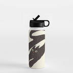 Cute black cat, modern art Water Bottle Gallery Image 1