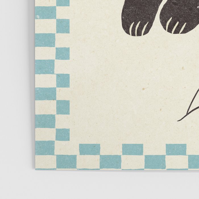 Cute black cat, modern art Poster Gallery Image 3