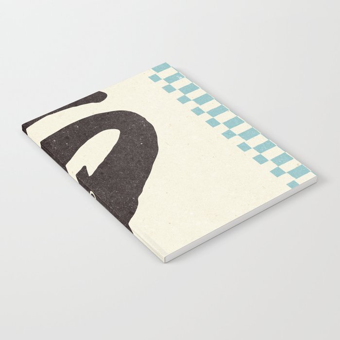 Cute black cat, modern art Notebook Gallery Image 1
