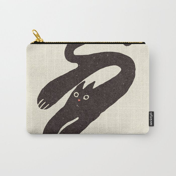 Cute black cat, modern art Carry All Pouch Gallery Image 1