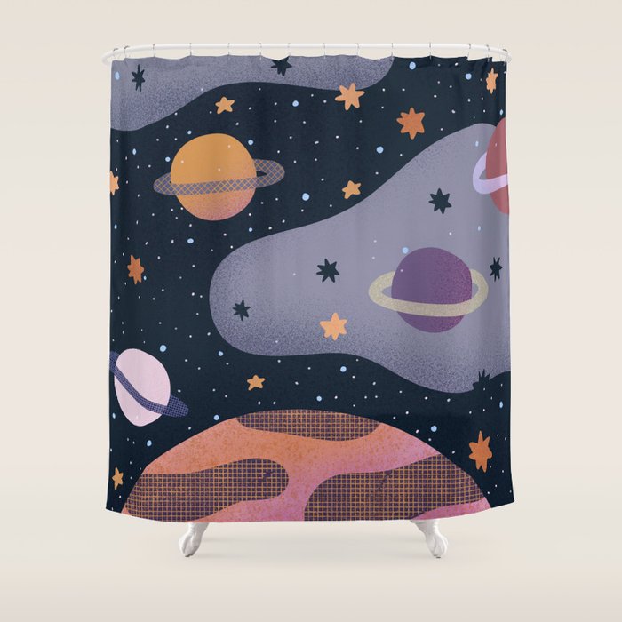 Cosmos #3 Shower Curtain Gallery Image 1