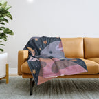 Cosmos #3 Throw Blanket Gallery Image 1
