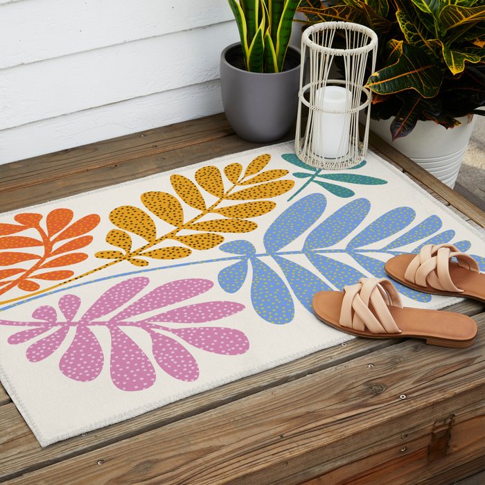 Everywhere All The Time / Whimsical Botanical Series Outdoor Rug Gallery Image 2
