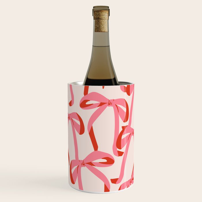 Pink Champagne Coquette Bows Wine Chiller Gallery Image 2