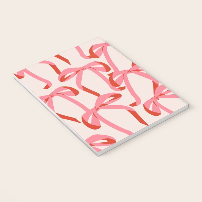 Pink Champagne Coquette Bows Notebook Gallery Image 3