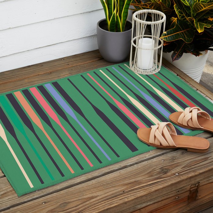 geometric abstract 249 Outdoor Rug Gallery Image 2