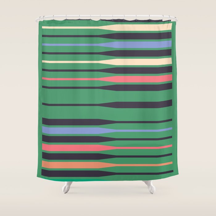 geometric abstract 249 Shower Curtain Gallery Image 1
