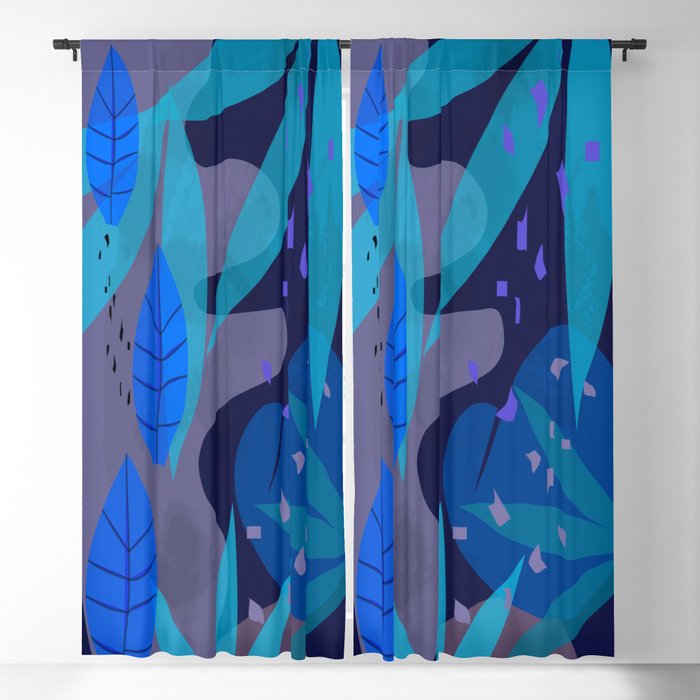 Botanika 6 Blue Window Curtain Gallery Image 1