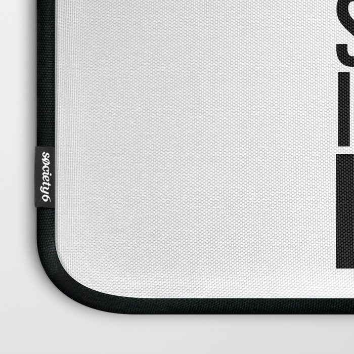 Some Days I Need The Music - Black and White Laptop Sleeve Gallery Image 3