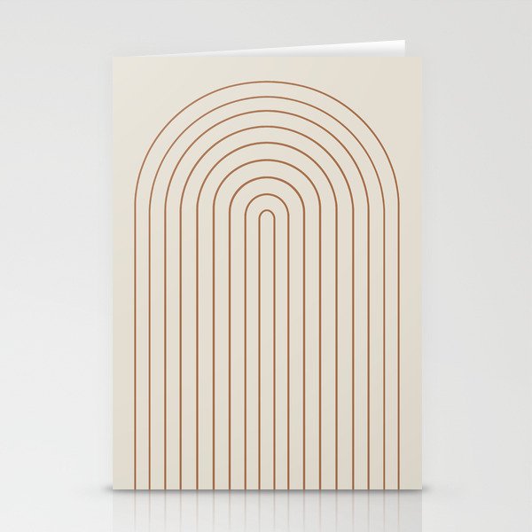Minimal Arch XVI Earthy Natural Modern Geometric Lines Stationery Card Gallery Image 2