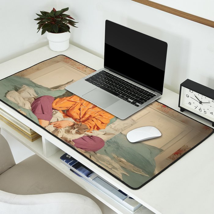 Cozy Morning Rituals Reimagined Desk Mat Gallery Image 2