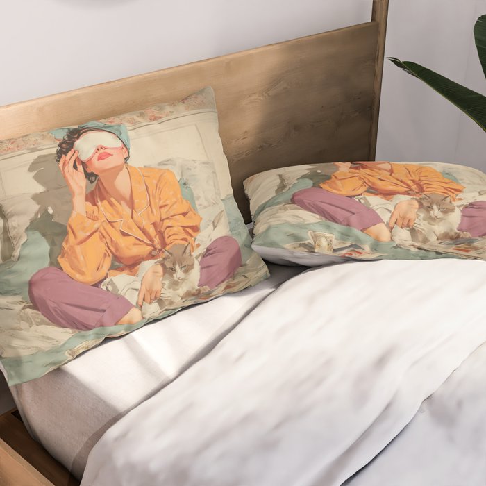 Cozy Morning Rituals Reimagined Pillow Sham Gallery Image 2